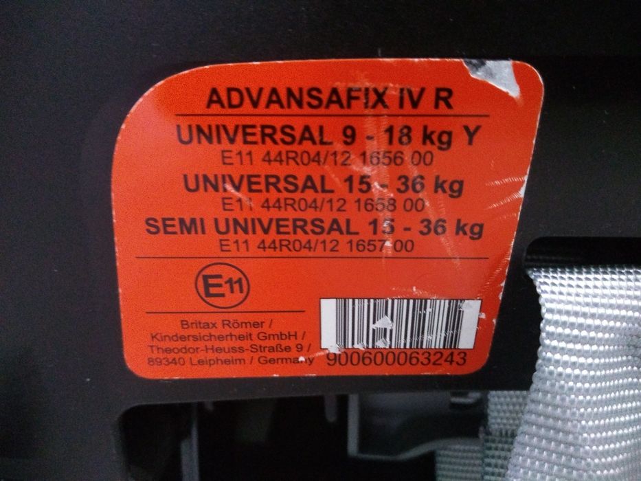 Scaun auto copii Britax Romer Advantafix IV (9-36kg)