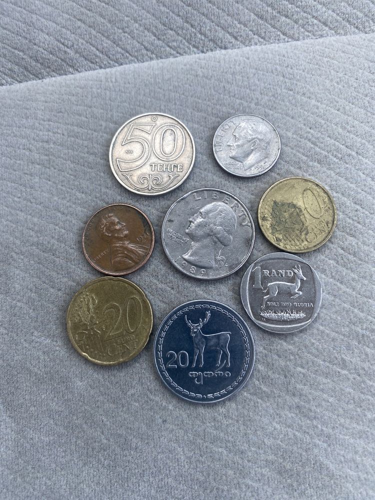 Монеты разных стран на обмен