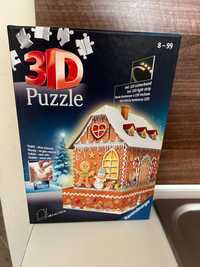 3D Пъзел Ravensburger 257 ел. - Къща от сладкиши