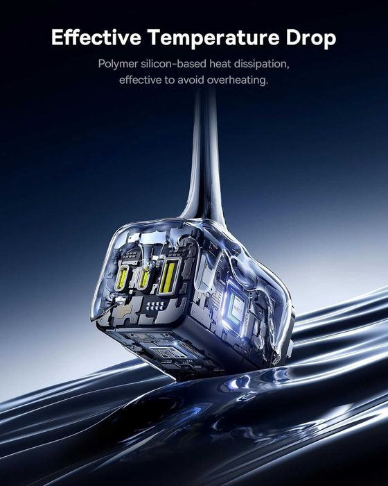 Зарядно Baseus 100W с три порта, 2 USB C, 1 USB A, компактно PPS