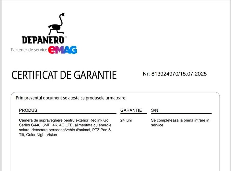 Reolink Go Ultra G440, 8MP, 4K, 4G LTE plus panoul solar Reolink 2