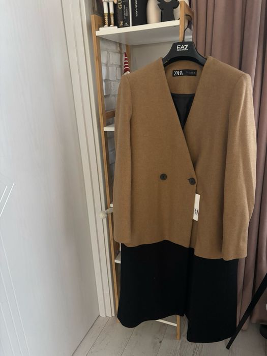 Палто Zara със вълна в състава