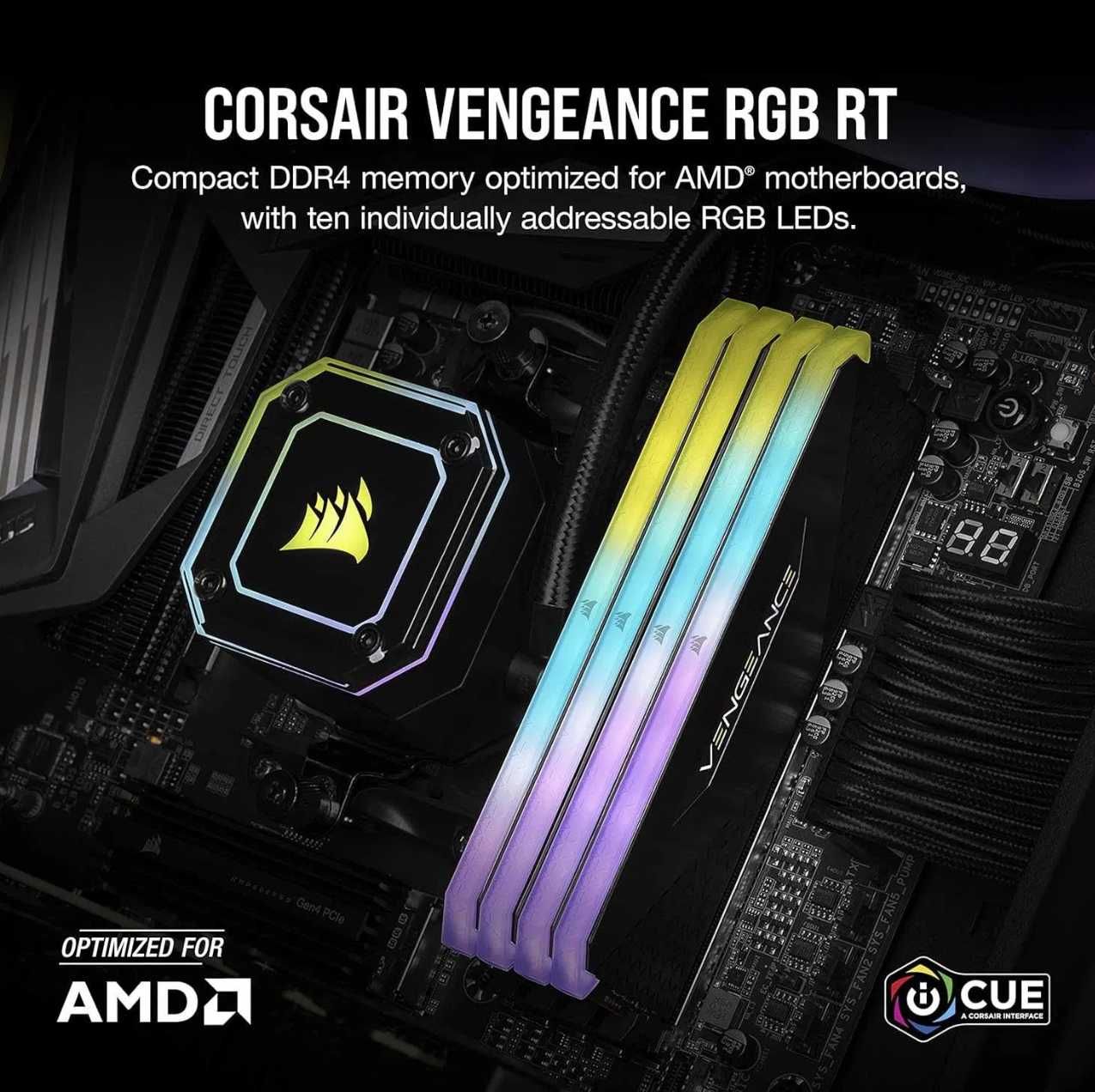 RAM Памет Corsair Vengeance RGB RT 16GB (2x8GB) DDR4 3600MHz