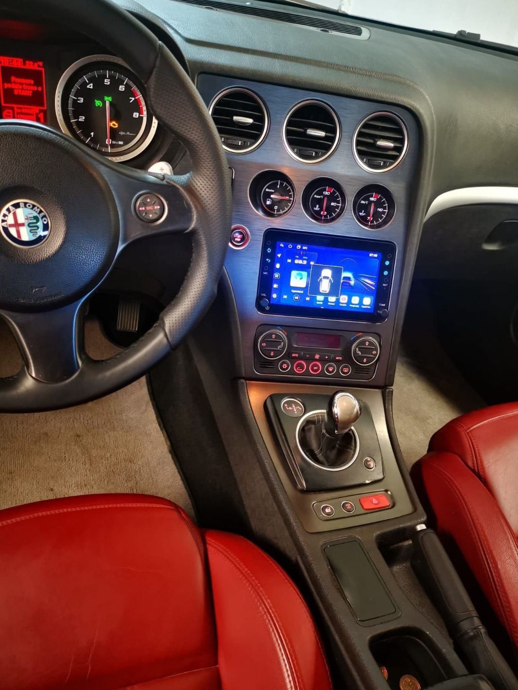 Navigatie android Alfa 159 Brera Spider Waze Youtube GPS BT