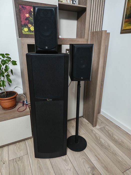 Set boxe Infinity – Kappa 80 + BU-80 + 4x Alpha 10 – stare impecabila