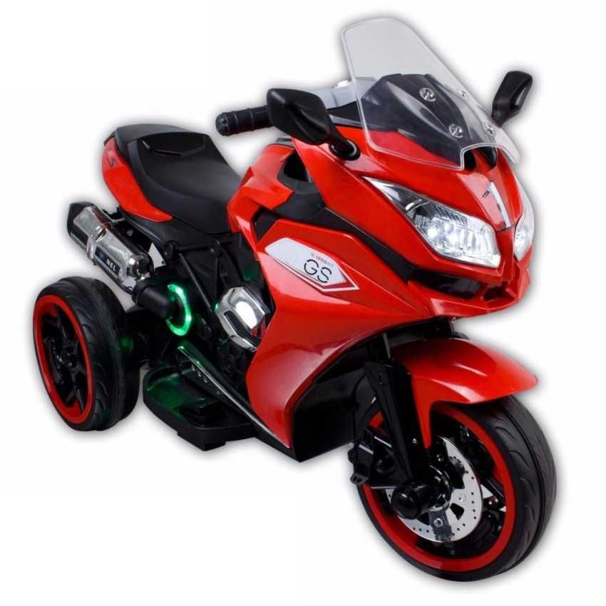 Motocicleta electrica cu 3 roti copii 2-6 ani GS Sport cu lumini  Rosu
