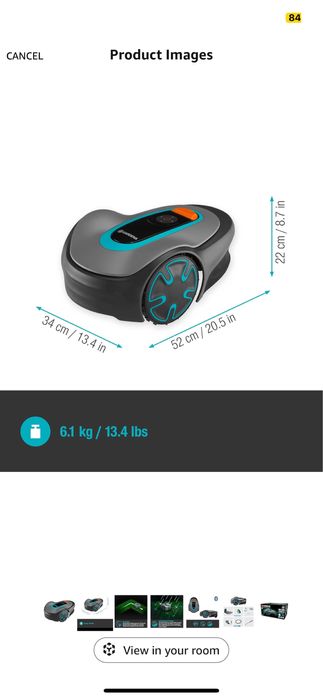 Robot tuns gazon Gardena Sileno minimo  250 m²