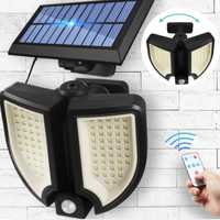 Lampa solara 90 Led senzor de miscare telecomanda YT-90