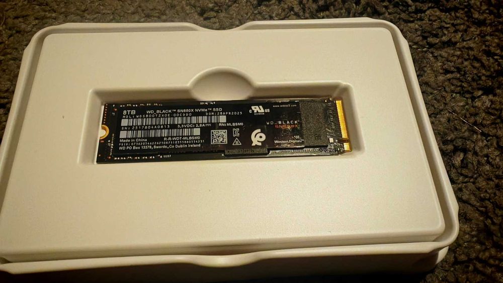 Диск SSD WD Black SSD SN850X 8TB M.2 2280 NVMe PCIe Gen4x4