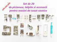 Set 20 de picioruse, talpite si accesorii pentru masini cusut casnice