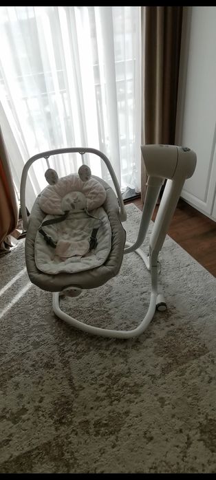 Leagan si balansoar bebe Joie Serina 2 in 1, rotativ, Flowers