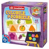 Puzzle joc educativ D-Toys Sa Invatam Culori si Forme