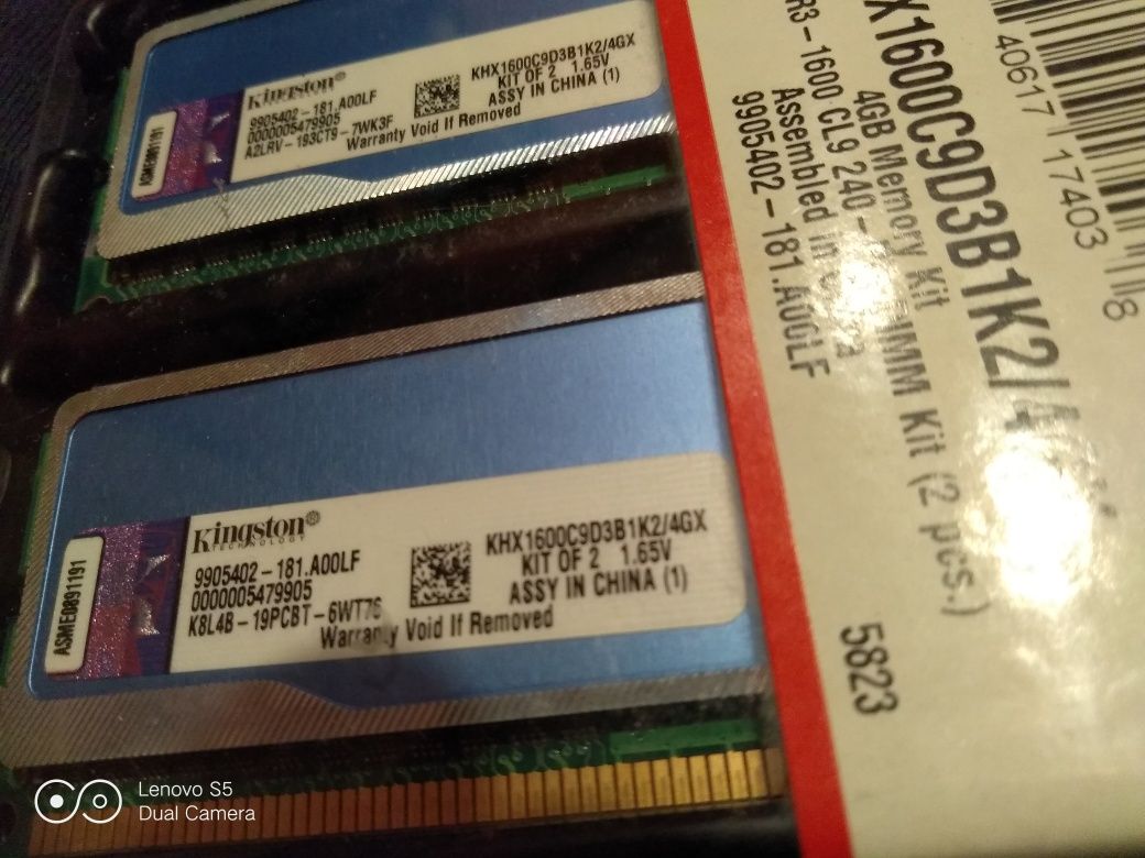 Rami Kingston 4GB DDR3 (2x2) CL9 1600 mhz