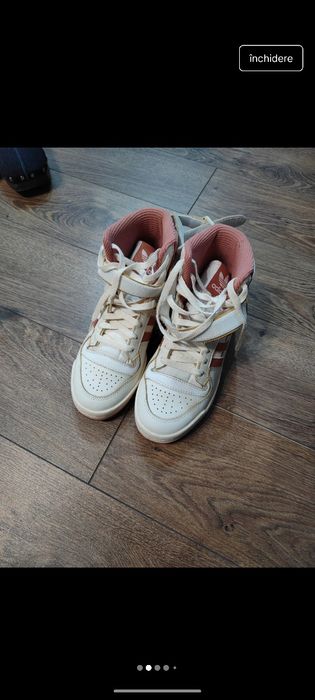 Adidas Forum 84 Hi W butter white/salmon pink