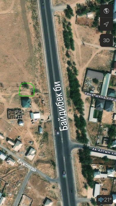 Бозарык 6 сот под бизнесс вдоль байдибек би