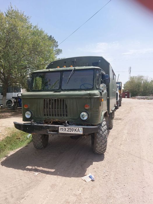 Газ-66 КУНГ, бортавой-автобус, Сурхондаре вилоятида, пропан газда.