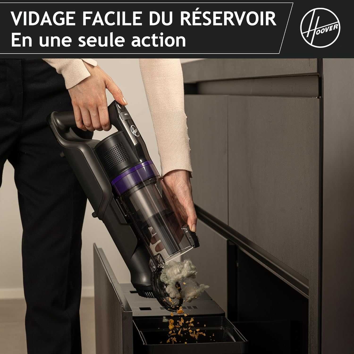 Вертикална прахосмукачка Hoover HF1 Plus (HF1PZ10H) до 45мин работа