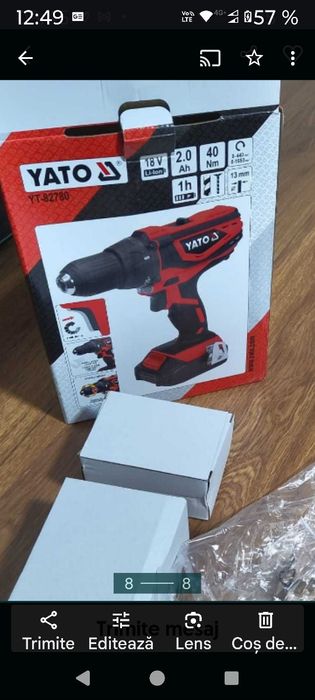 Flex Bormașină 18V Yato