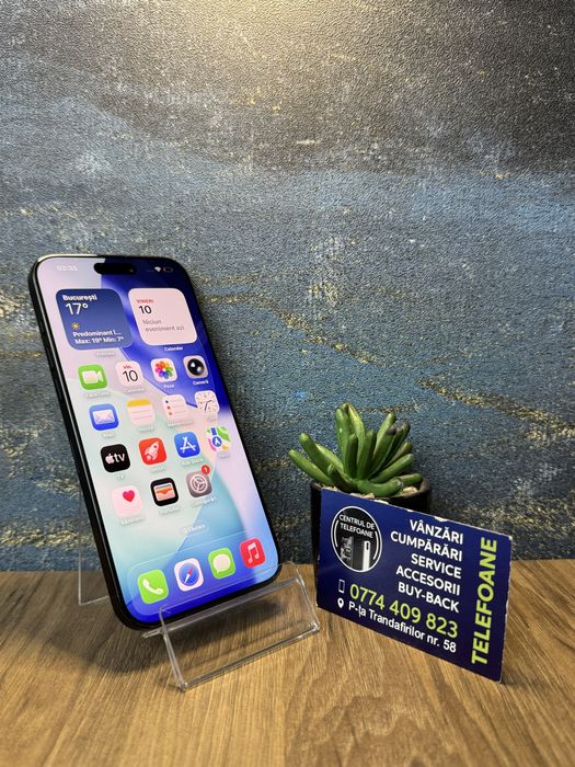 Iphone 16 pro max/256gb/2 ani Garantie Centrul de Telefoane/rate