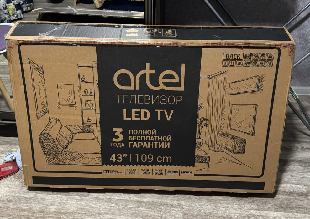 Смарт телевизор Artel 109 см smart tv WiFi YouTube
