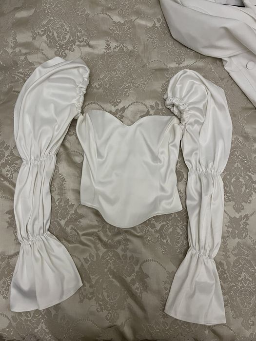 Корсет белый с замком