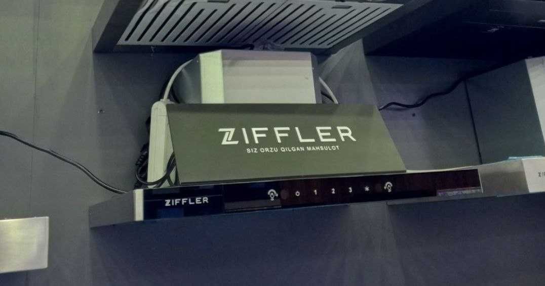 Вытяжка ZIFFLER черный-стальной/Без контактное управление/60см-90см