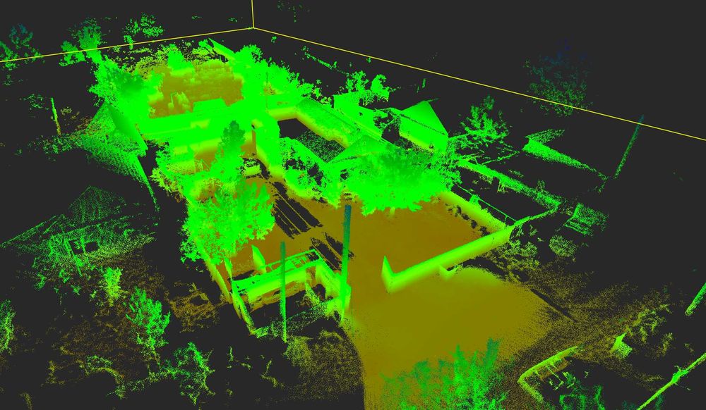 3Д сканирование зданий и помещений, обмер зданий
