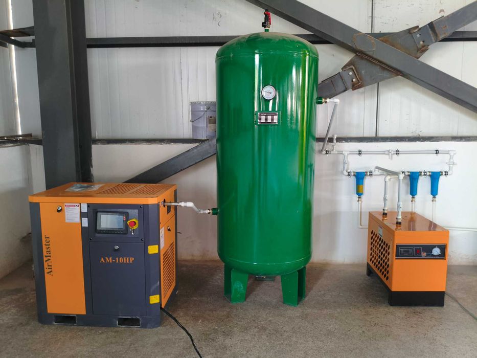 Инверторные винтовые компрессоры AM-10HP 7,5 кВт, 10 бар, 0,85 м3/мин