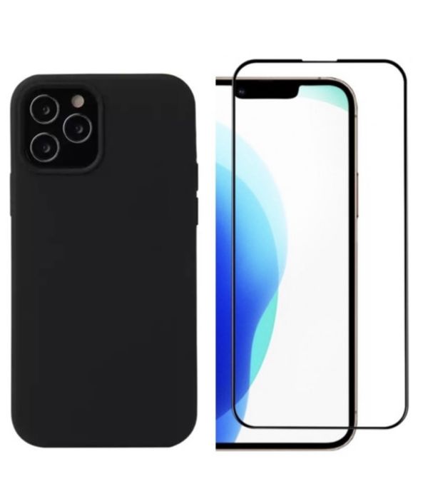 Husa Defender Case si Folie Sticla Secu Iphone 13/14/15/16E/17 PRO MAX