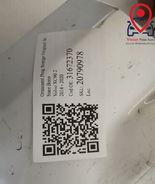 Ornament Prag Stanga Original In Stare Buna Volvo XC90 2 [2015 - 2019]