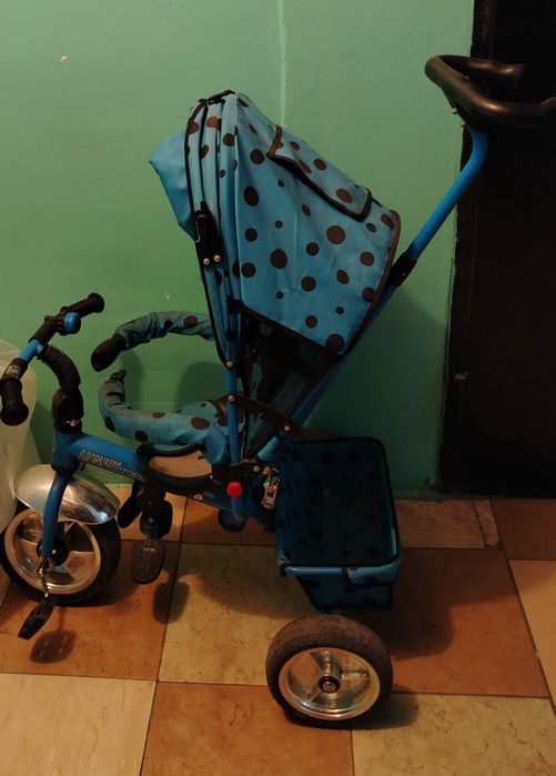 Велосипед коляска железная