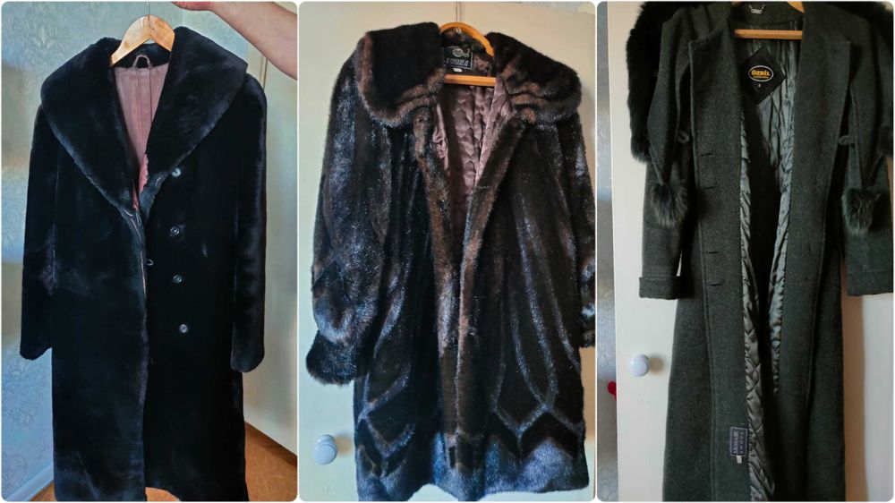 Шуба цигейка, шуба под норку, пальто.
