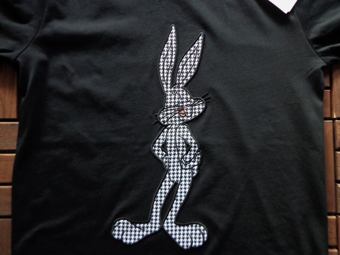 Мъжка тениска Iceberg Black T-shirt With Cartoon Detail Bugs Bunny