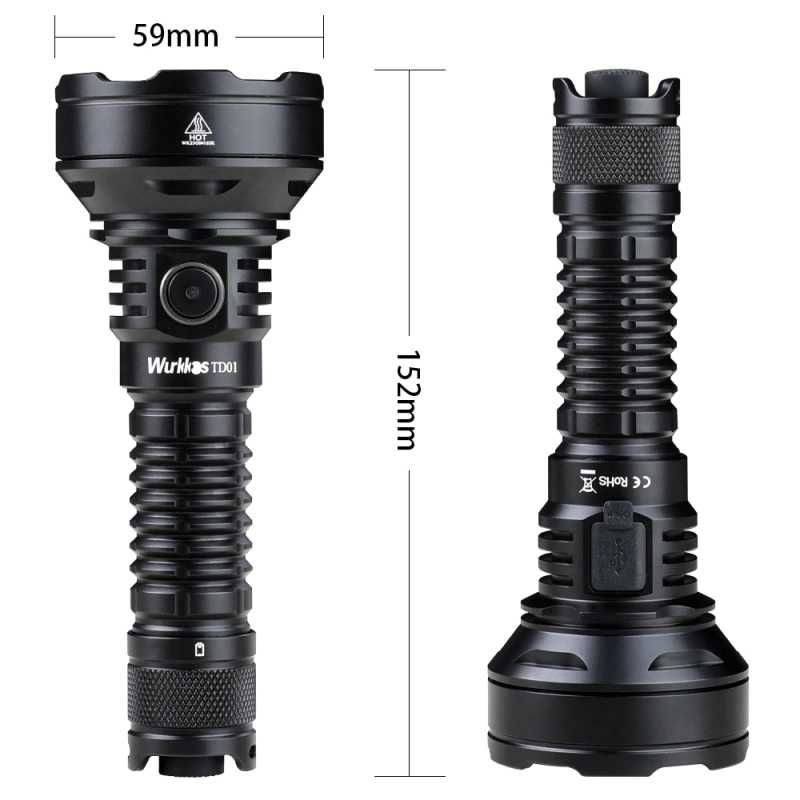 Lanterna tactica LED Sofirn SF26, Wurkkos TD01, Wurkkos TD01C