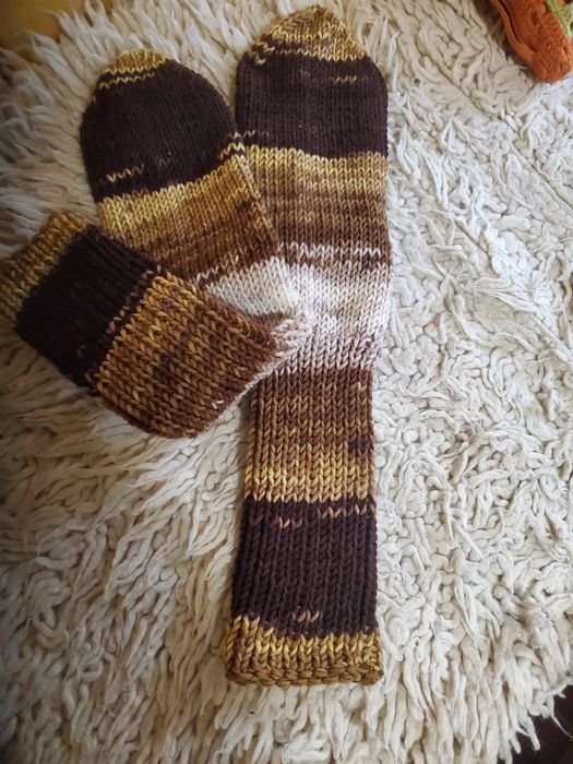 Ръчно плетени дамски чорапи размер 38
