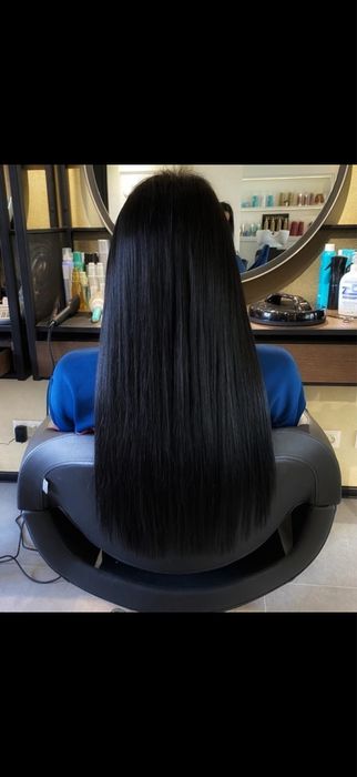 Естествена коса на треси-екстеншъни 200 грама 55 см