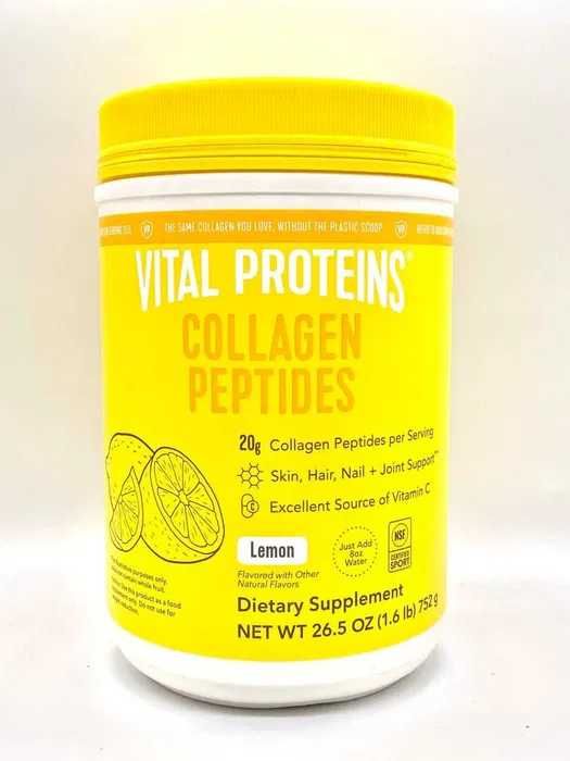 Коллаген 752гр со вкусом лимона Vital Proteins Collagen Peptides Lemon