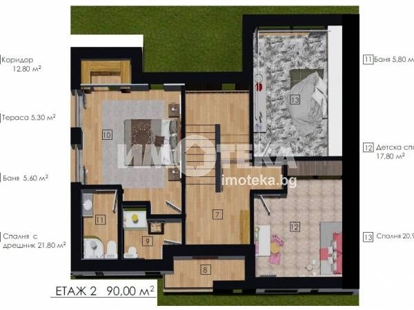 Продава се Къща в с. Пожарево, Област София-област - 200 кв.м за 1320 €/кв.м - Снимка #3