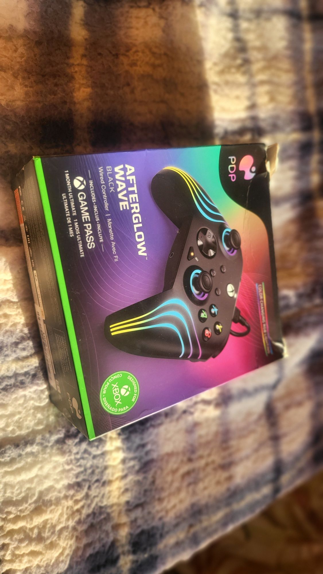 PDP Afterglow Wave,  контролер, Xbox Series X, S, Xbox One, PC,RGB LED