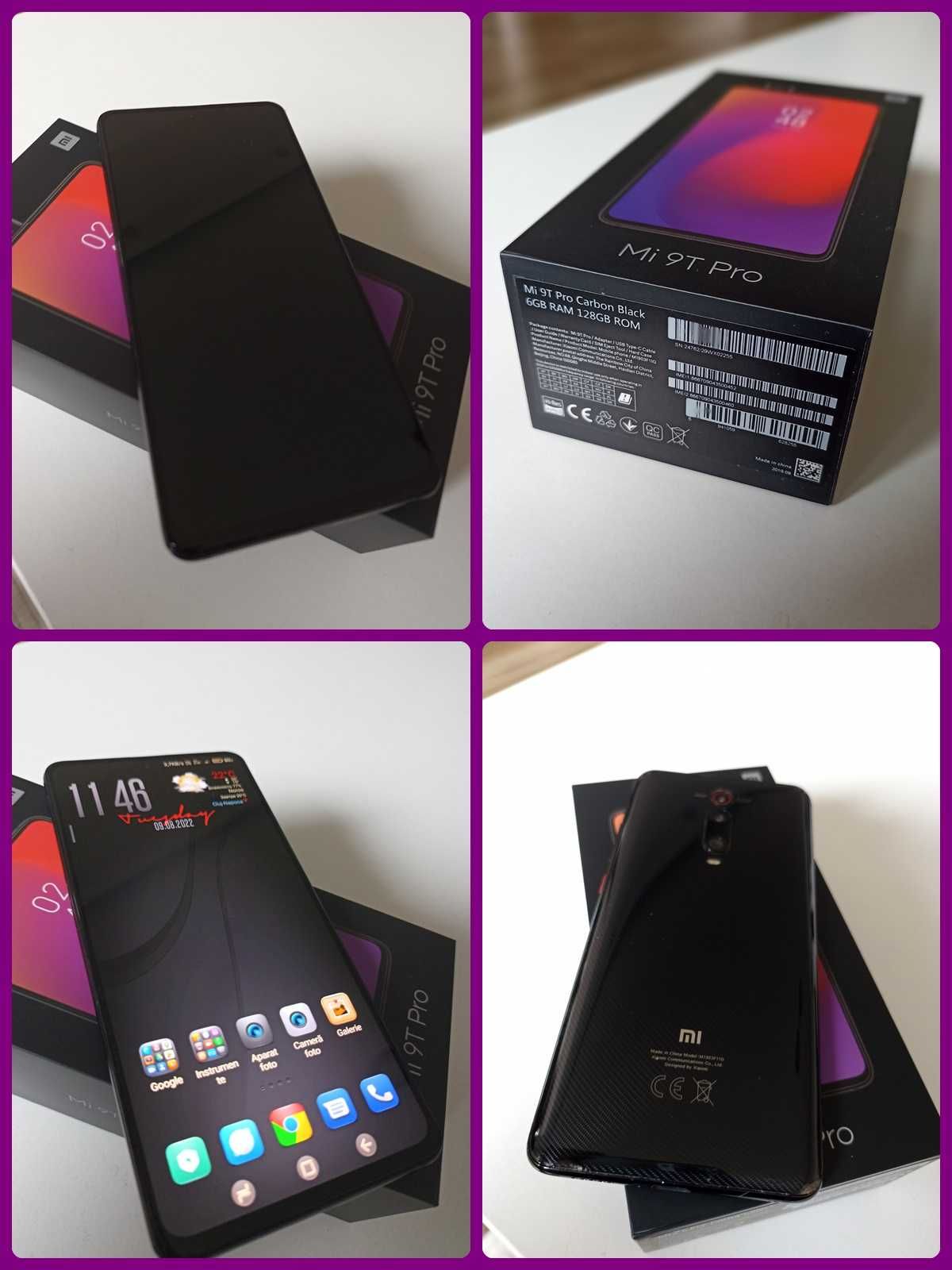 Xiaomi mi 9t pro , carbon black , 128gb stocare , 6gb ram
