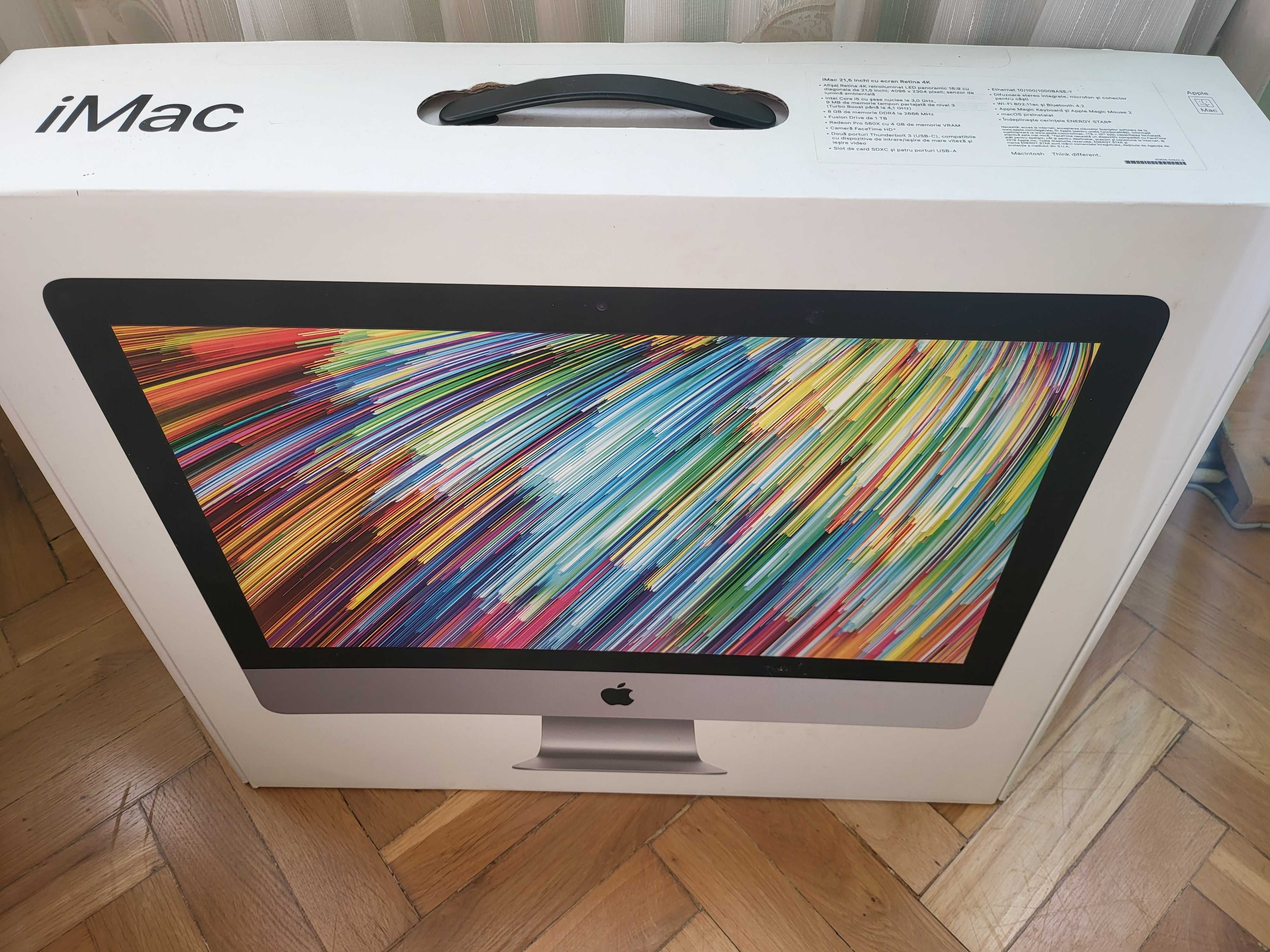 iMac ca NOU display 21,5 inch 4K cu 1 TB ssd/8 gb Ram, Intel i5