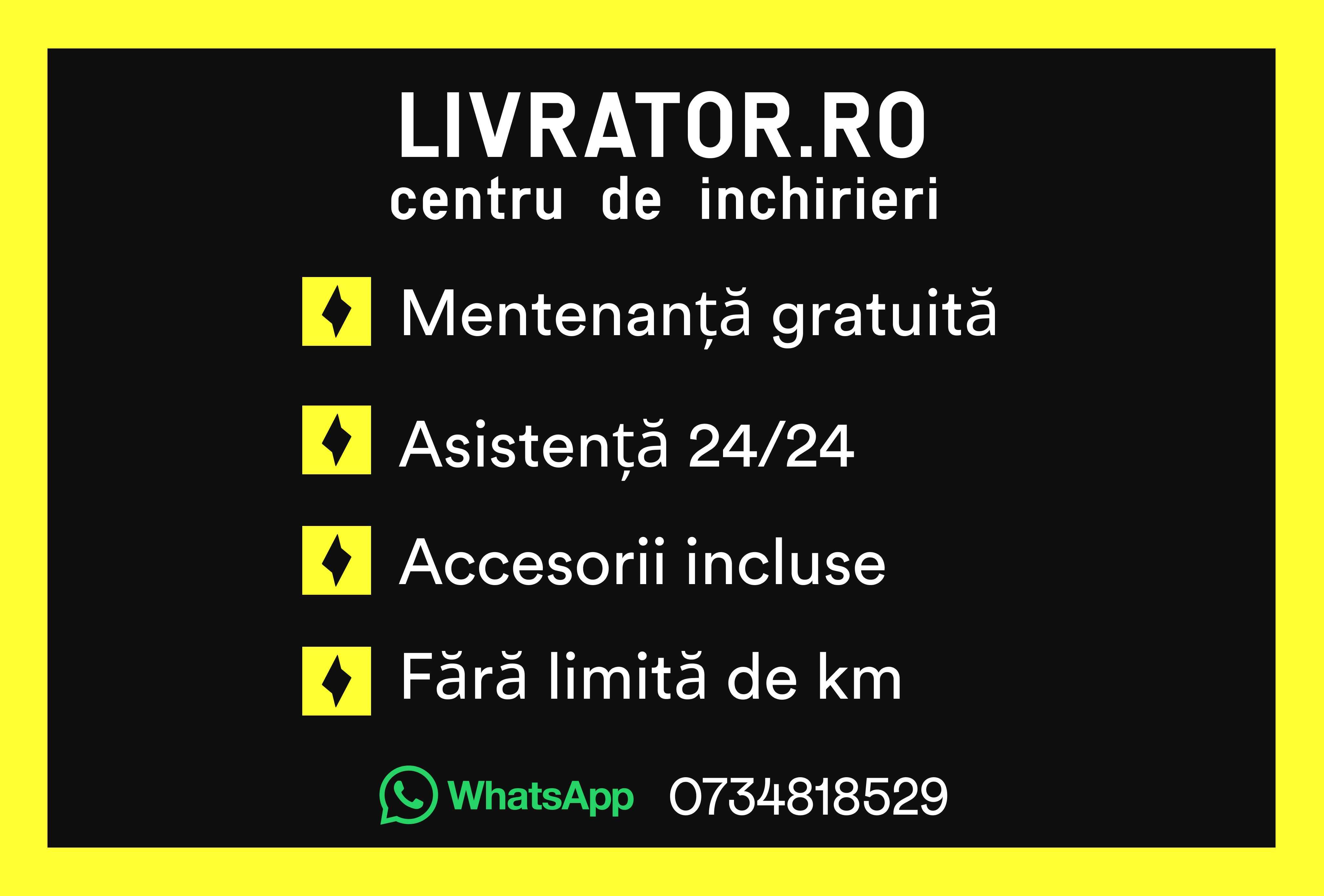 Livrator.ro - Biciclete electrice de inchiriat Curier Glovo Tazz Bolt