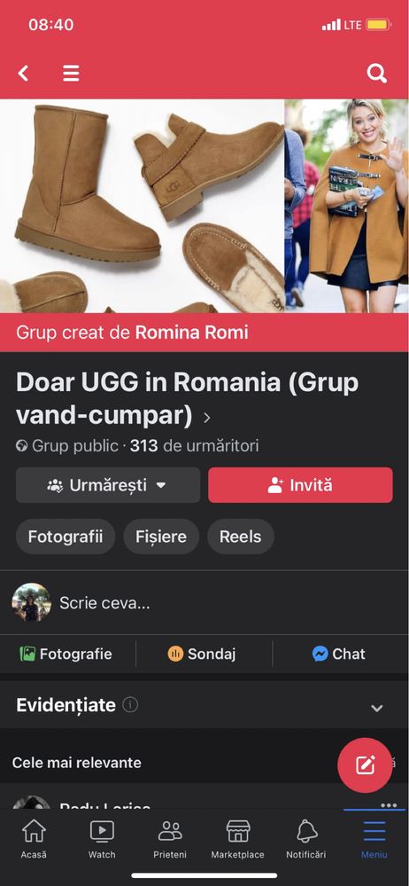 Ugg, marimea 44, pentru barbati