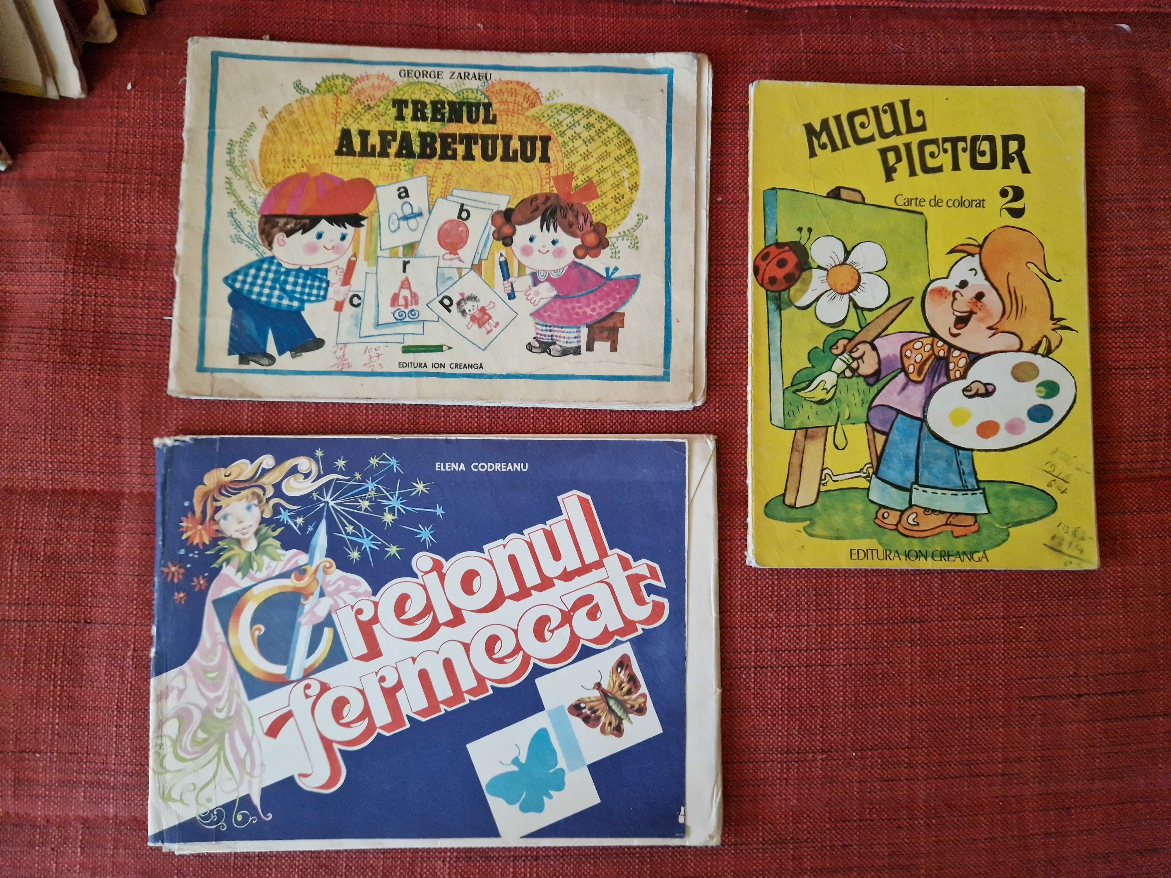 Carti de povesti vechi cu ilustratii (22),  carti de colorat vechi (9)