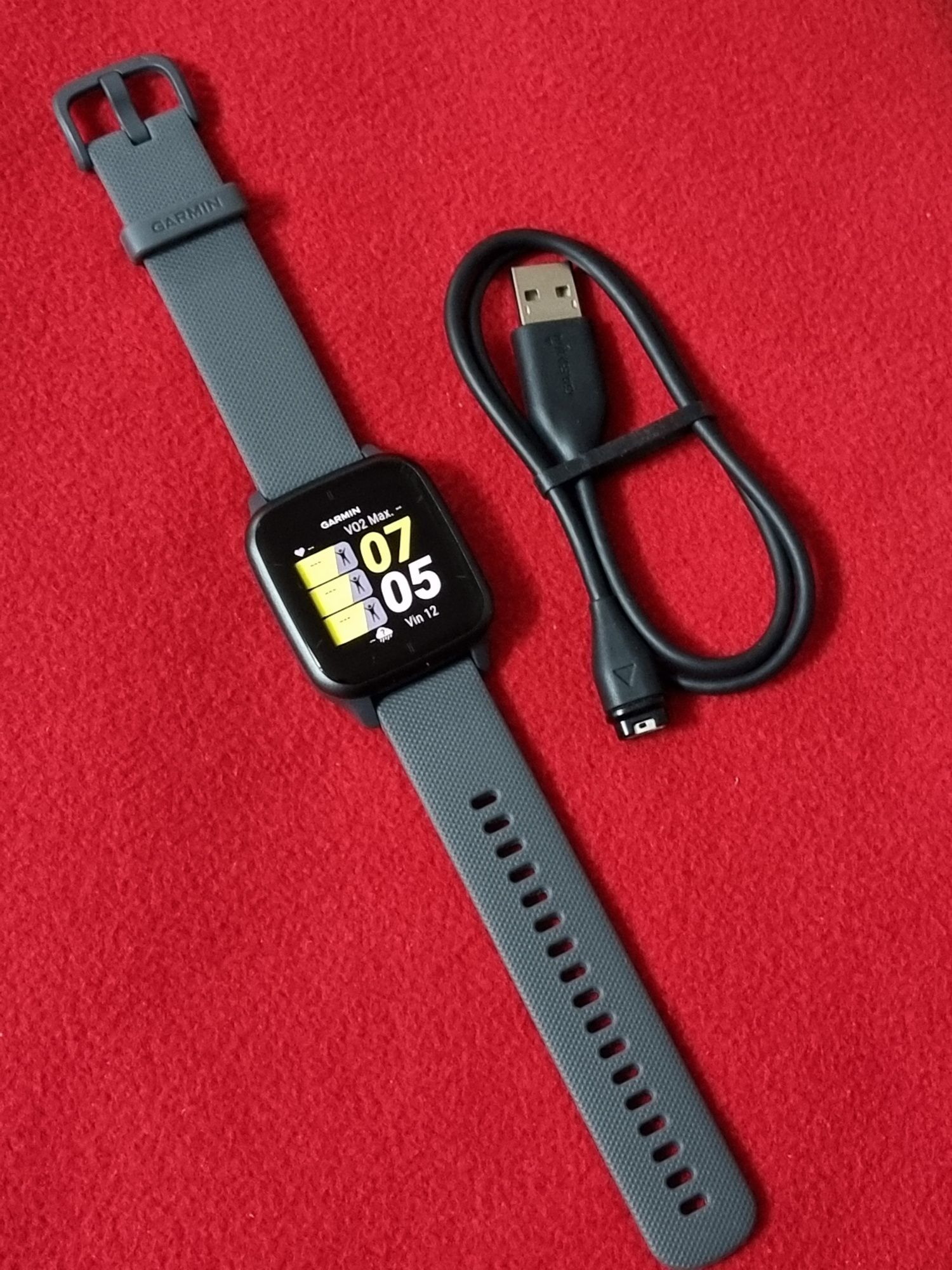 Smartwatch GARMIN Venu Sq 2, 40mm, Android/iOS, Silicon, Slate/Shadow.