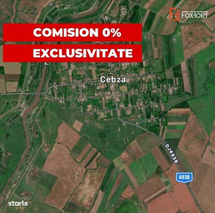 OCAZIE COMISION 0% - vanzare teren intravilan Cebza vatra satului