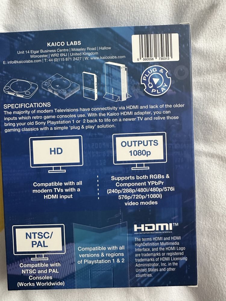 HDMI adaptor pentru sony playstation 1 &2