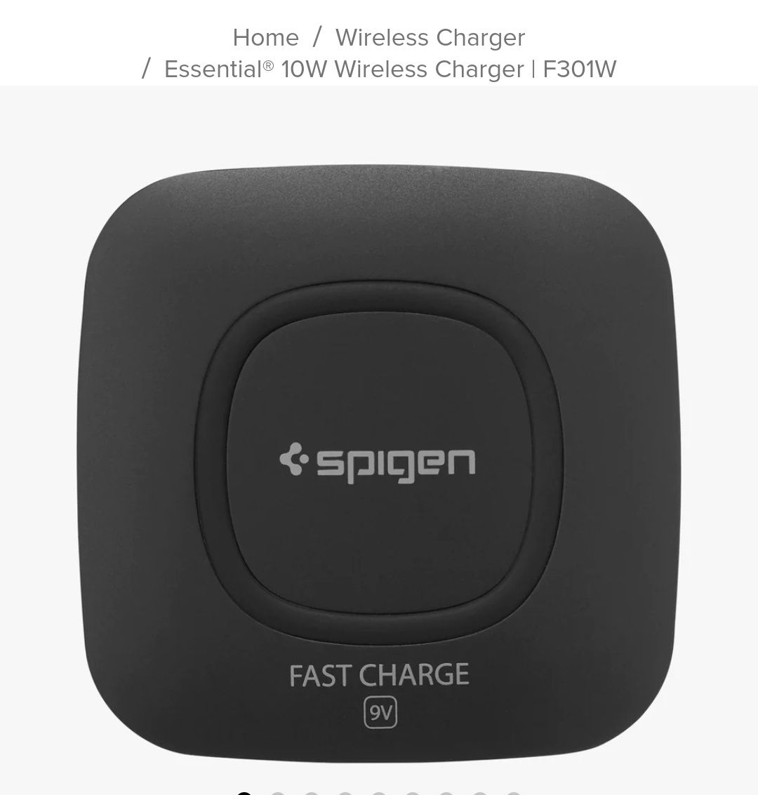 Беспроводная зарядка для телефона Spigen Wireless Charger F301W