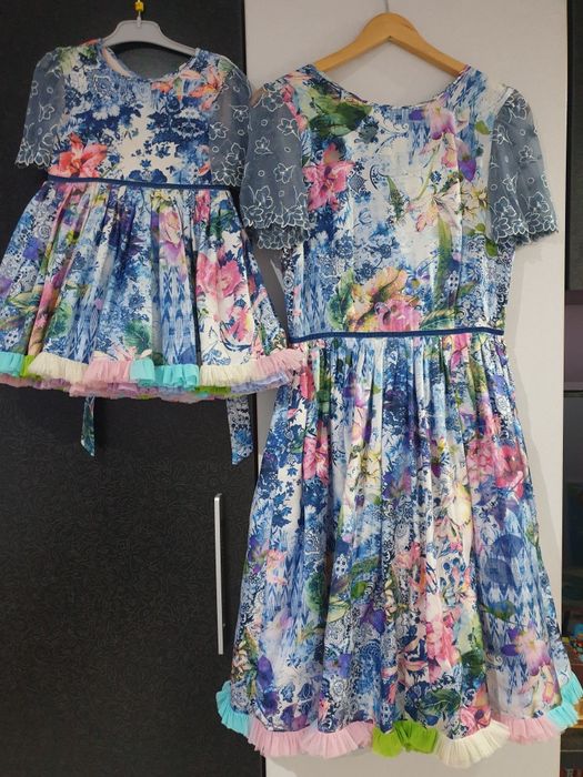 Set rochite mama-fiica Mashenka S-M, 3-4 anisori