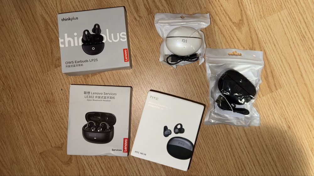Lenovo, hTC, Xiaomi căști wireless clip, earbuds